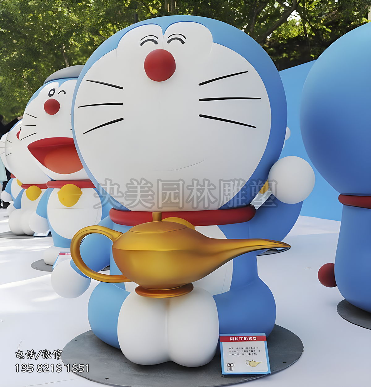 哆啦A夢玻璃鋼機(jī)器貓雕塑