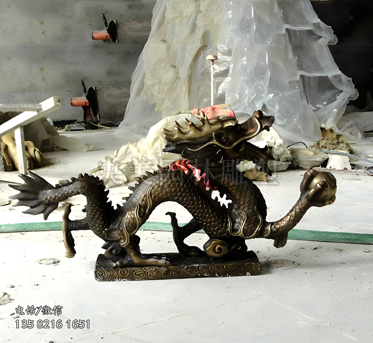 神獸龍銅雕