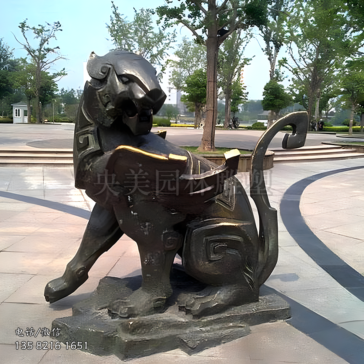 鑄銅貔貅神獸雕塑擺件