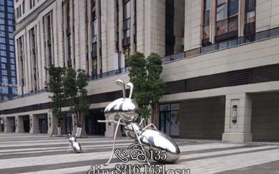 震撼！不銹鋼打造的“螞蟻軍團”雕塑