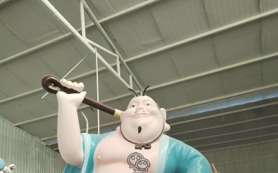 驚艷！2.5米玻璃鋼太乙真人雕塑震撼來襲